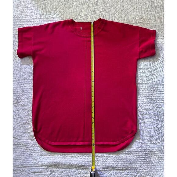fuchsia short sleeve sweater - Picture 3 of 5